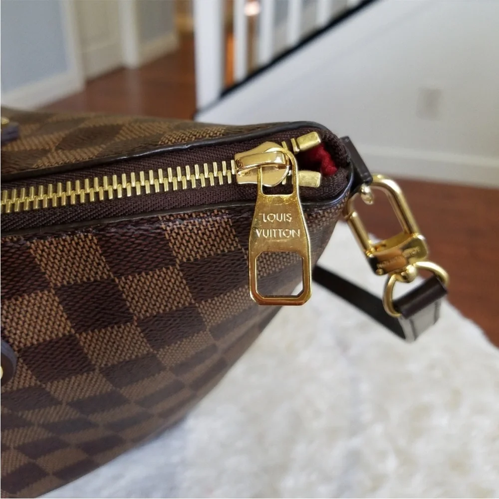 💕Authentic LV Siena MM Satchel Damien Ebene💕